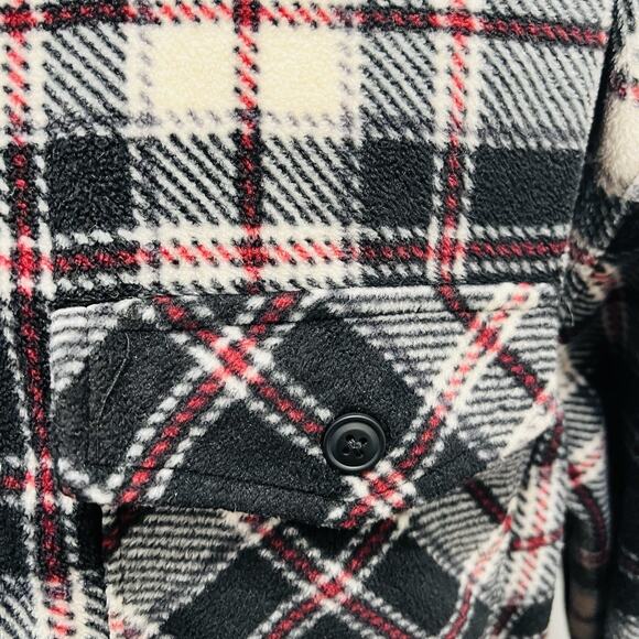 Depart West Flannel Shirt XXL Button-Down Black Cream Heavy Soft (A0130) - Picture 2 of 7